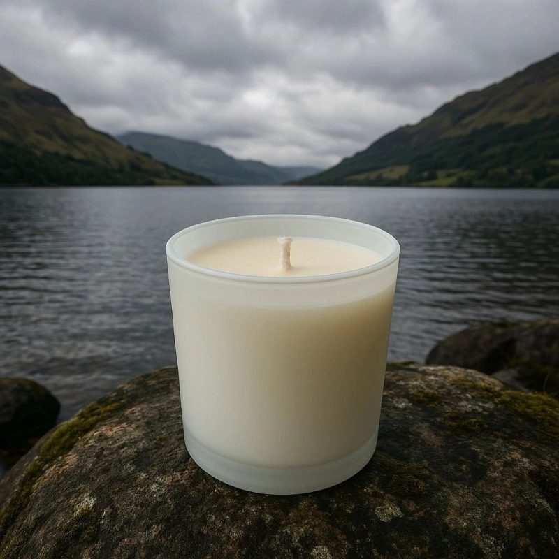 Cookie Dough 20cl Matt White Candle Hand Poured with Eco Coconut Wax in Argyll Scotland 1