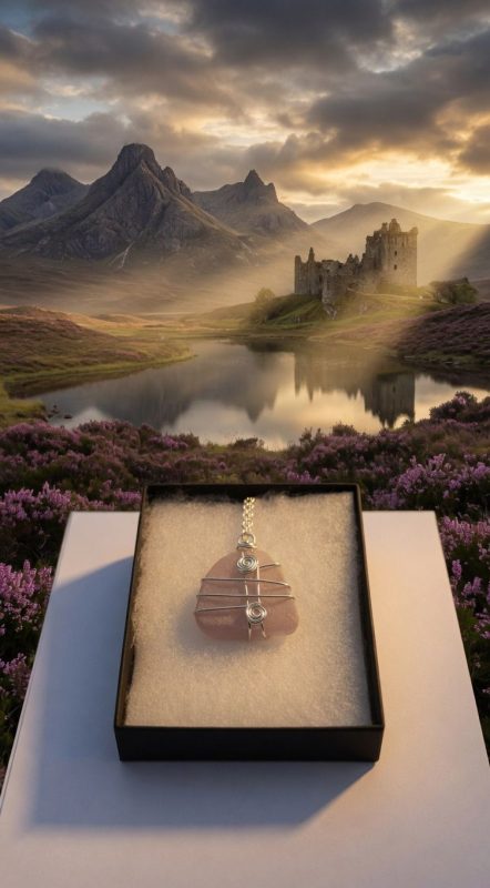 ARGYLLSEAGLASS HANDMADE FROSTED LAVENDER PENDANT 5040