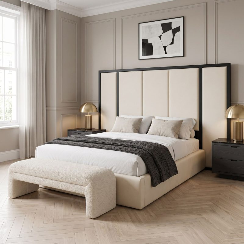 Atlas Luxury Panelled Ottoman Bed Frame