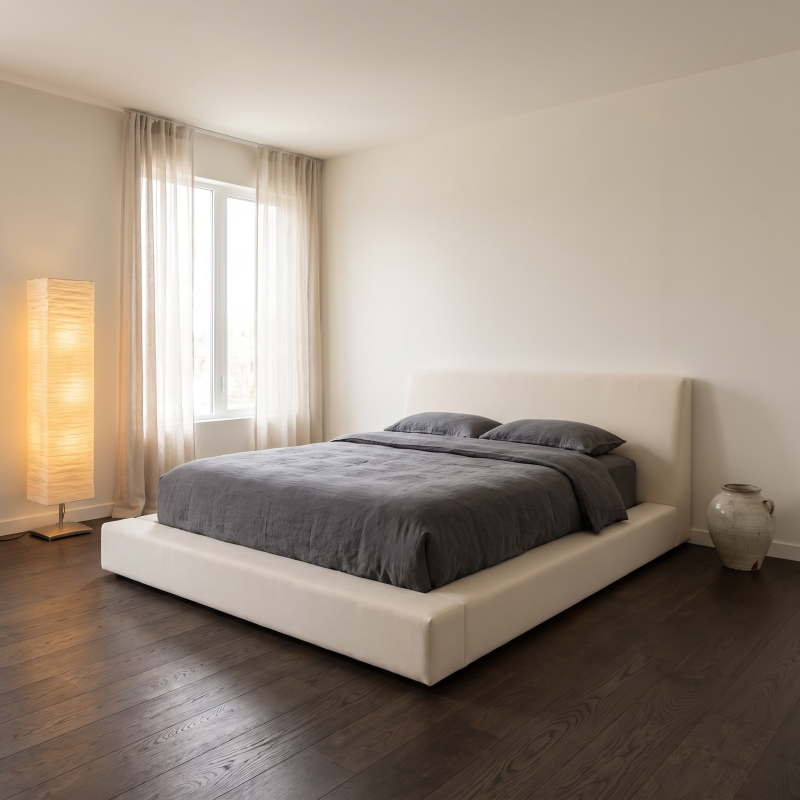 Lexington Vertical Bouclé Bed