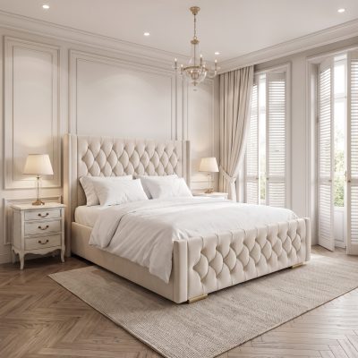Langton Deep-Buttoned Bed