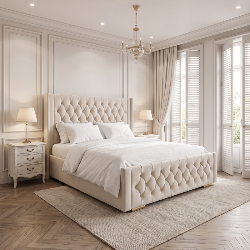 Langton Deep-Buttoned Bed