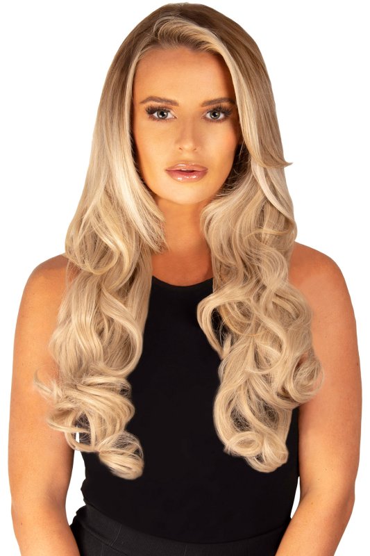 Premium 18" 8pc Curly Clip In Hair Extensions