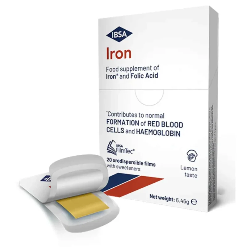 Iron orodispersible vitamin films